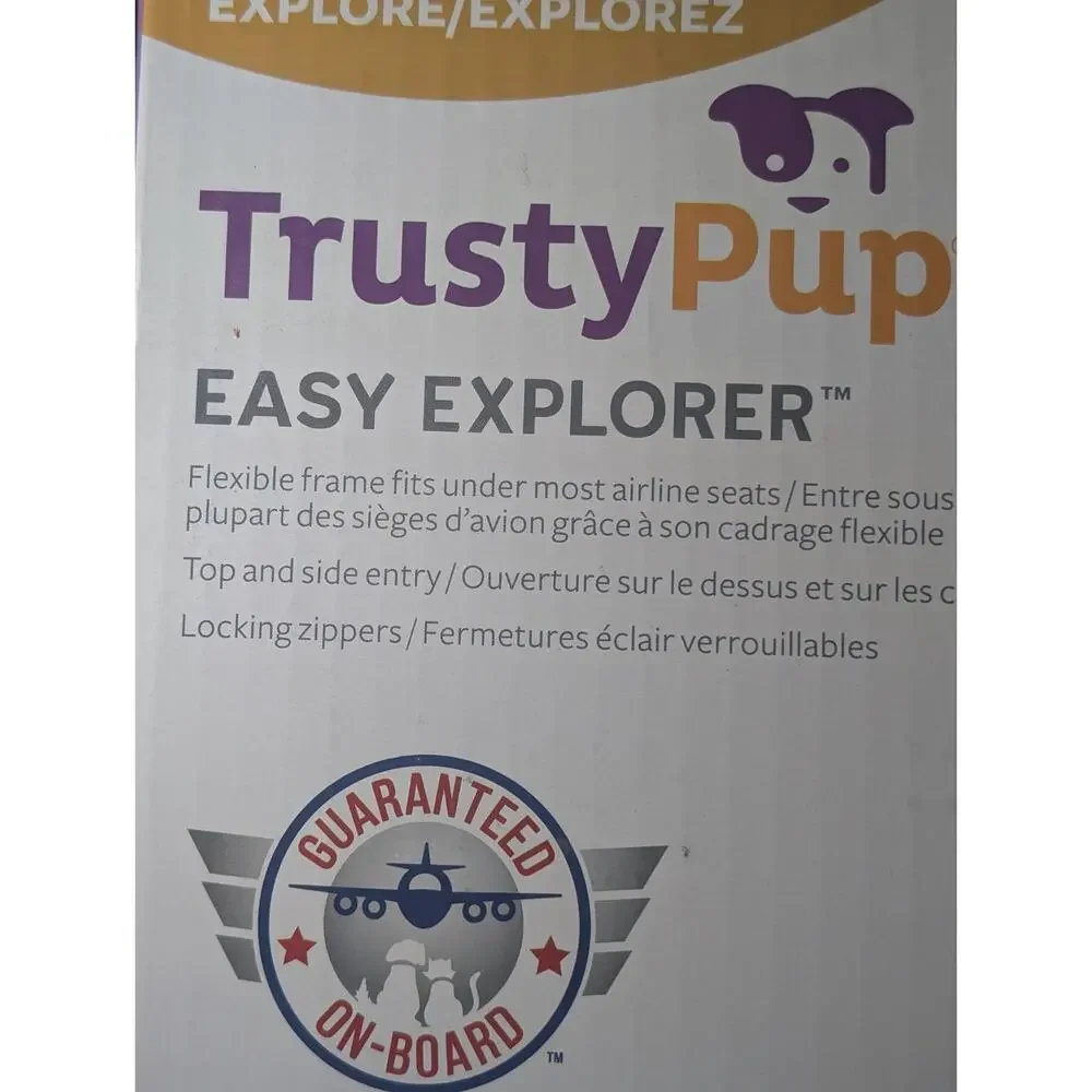 Trusty Pup Easy Explorer Carrier 52000 Cat Dog Up To 16 Pounds Black Secure Mesh